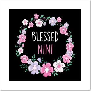 Blessed Nini Mother's Day Nini Gift Posters and Art